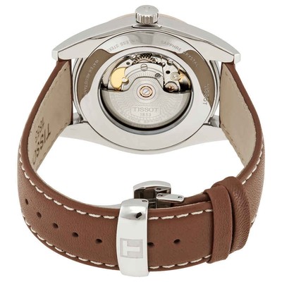 Pre-owned Tissot Gentleman Automatic Cream Opalin Dial Men's Watch T927.407.46.261.00