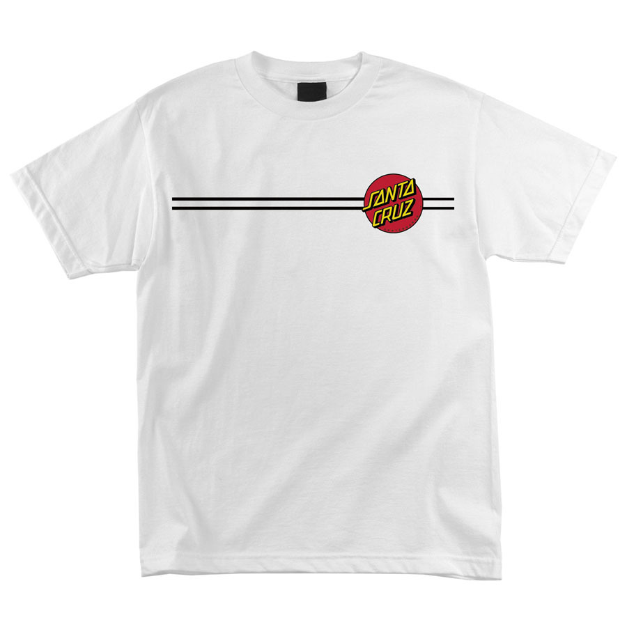 Santa Cruz Classic Dot T Shirt Tee Skateboard White New Multiple Size M L XL XXL