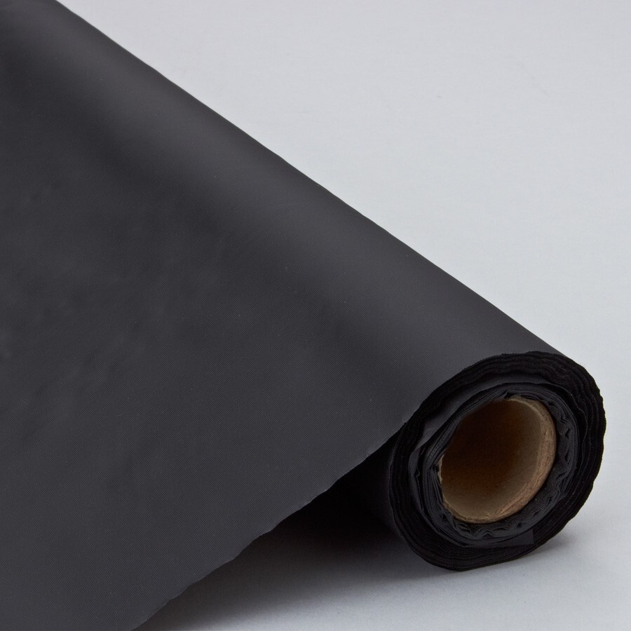 40" x 100ft Black Plastic Banquet Party Table Cover Roll Disposable Tablecloth