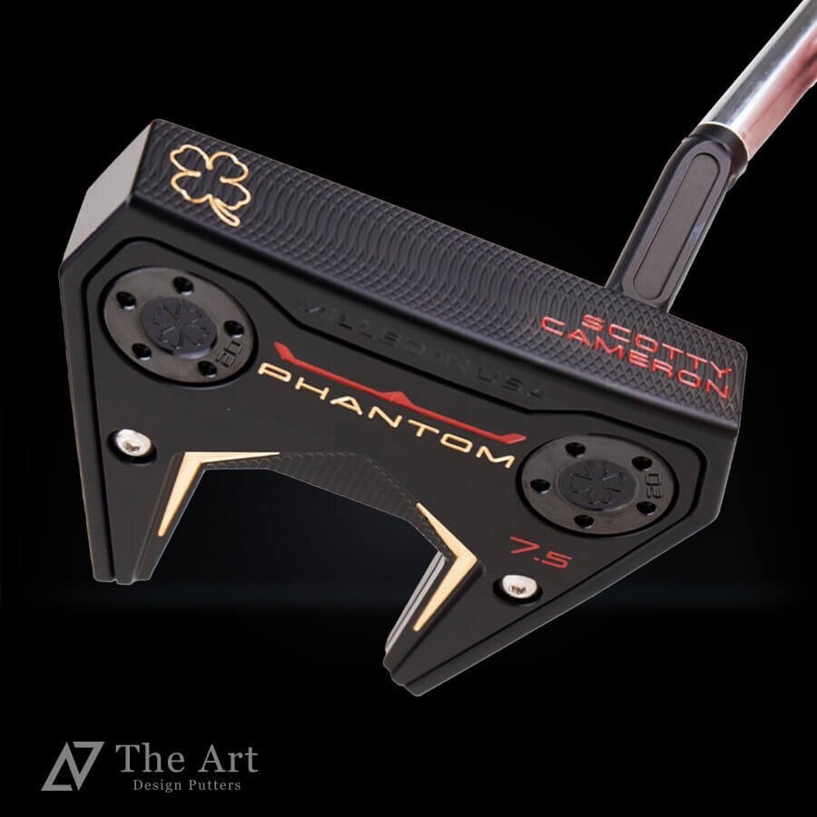 SCOTTY CAMERON 2024 Phantom 7.5 Lucky Clover M+ Art Black Finish