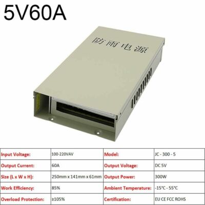 DC Regulated Switching Power Supply PSU 3V 5V 9V 12V 13.8V 15V 18V 24V 36V 48V