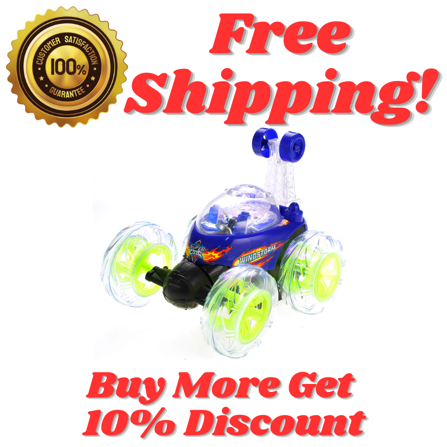 W/ Flashing Light & Music For Kids Blue