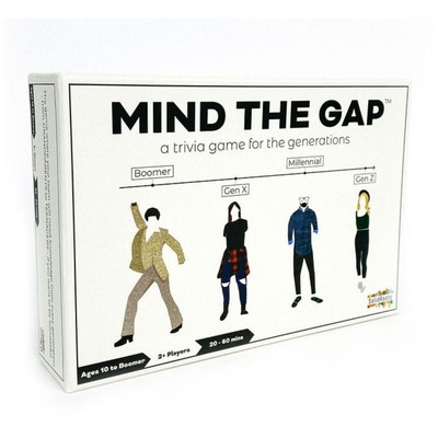 Mind the Gap- A Trivia Game for the Generations Gen Z Millennial Gen X Boomer
