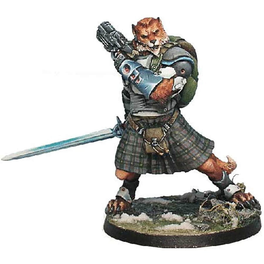 NA2: MCMURROUGH MERCENARY DOG-WARRIOR Infinity Miniatures Game Corvus Belli