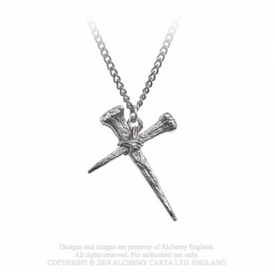 Alchemy Gothic Resurrection Cross Unisex Pewter Necklace   Local Stock   Gothic