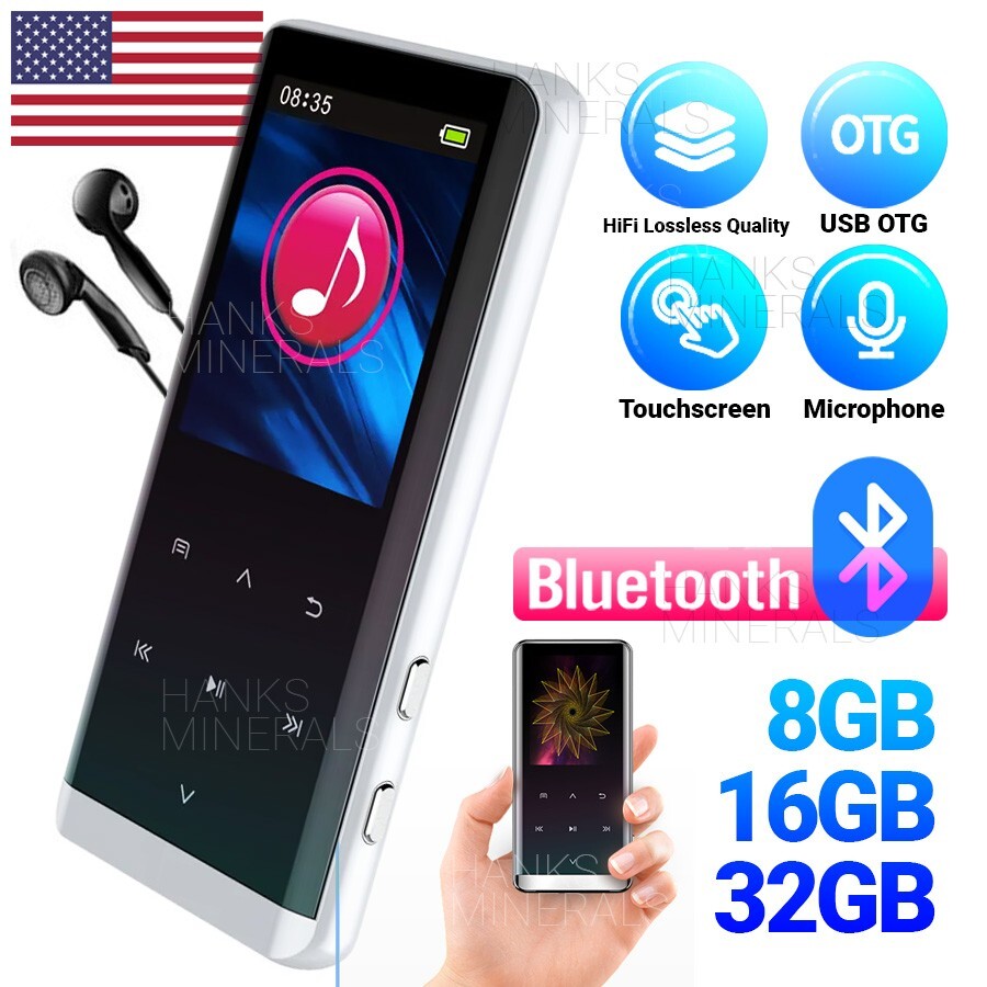 Купить Bluetooth HiFi MP3-плеер MP4 Media FM-радио Аудио рекордер Музыка  Портативный 8 GB, цена 4 090 руб — (225443830617), США
