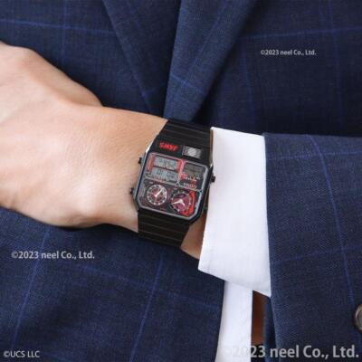 Pre-owned Universal Studios Citizen Jaws Watch Limited To 200 Jg2138-60z Ana-digi Temp