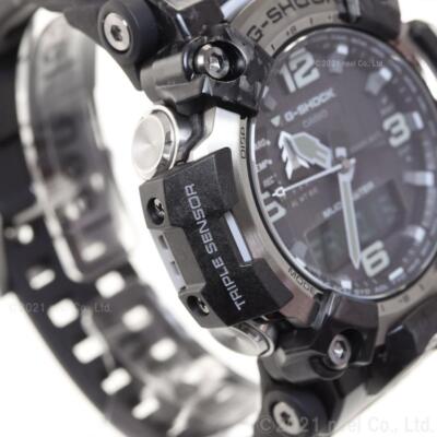 Pre-owned Casio G-shock Gwg-2000-1a1jf Black Red Carbon Mudmaster Men's Wrist Watch