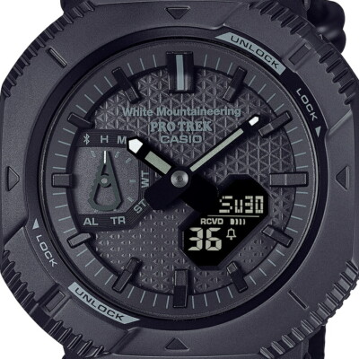 Pre-owned Casio × White Mountaineering Pro Trek Prj-b001wm-1jr Black Bluetooth Watch 2024