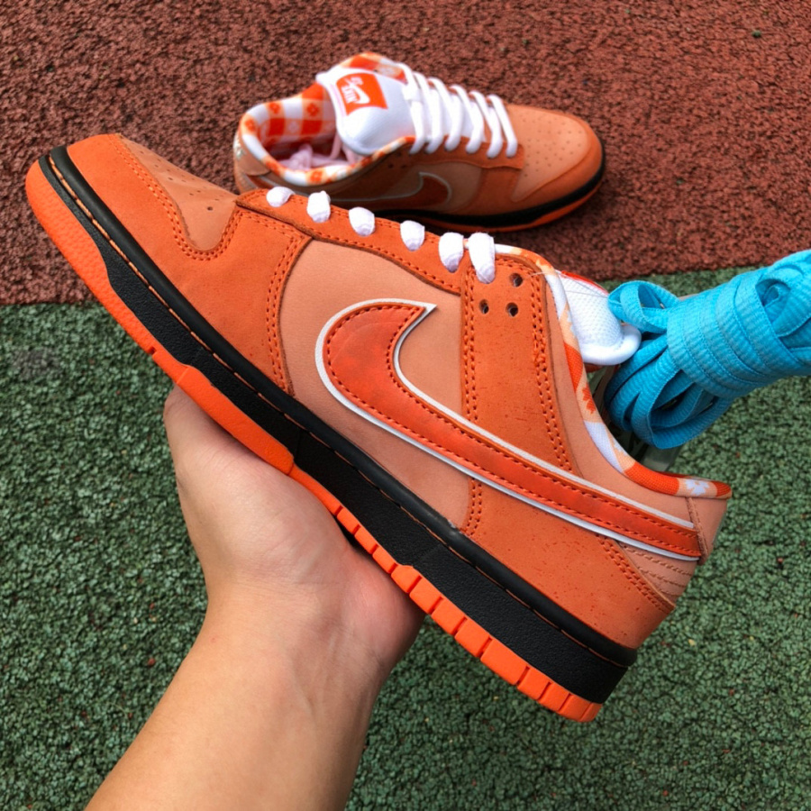 NIKE SIZE 9 - DUNK CONCEPTS X NIKE SB DUNK LOW “ORANGE LOBSTER”