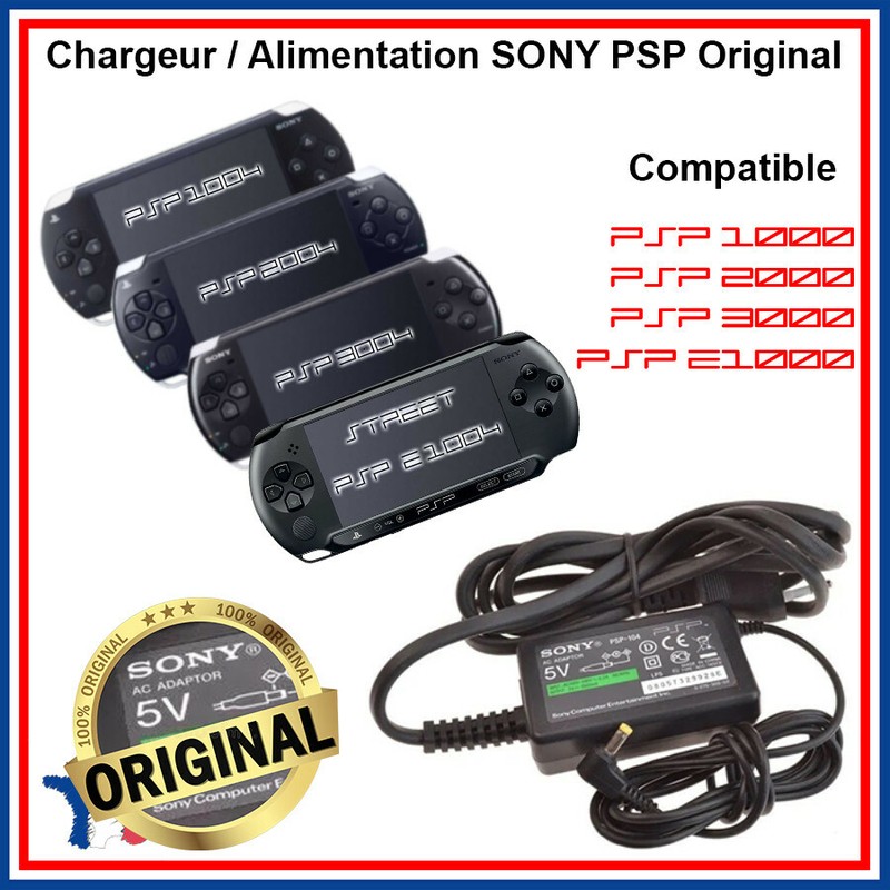 Chargeur Alimentation Secteur Psp 1004 2004 3004 E1004 Street Ac Sony Original