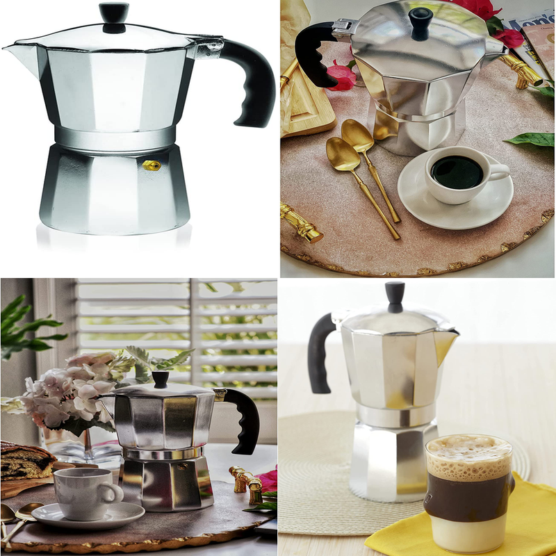 Pot Stainless Steel Aluminum Moka Drink