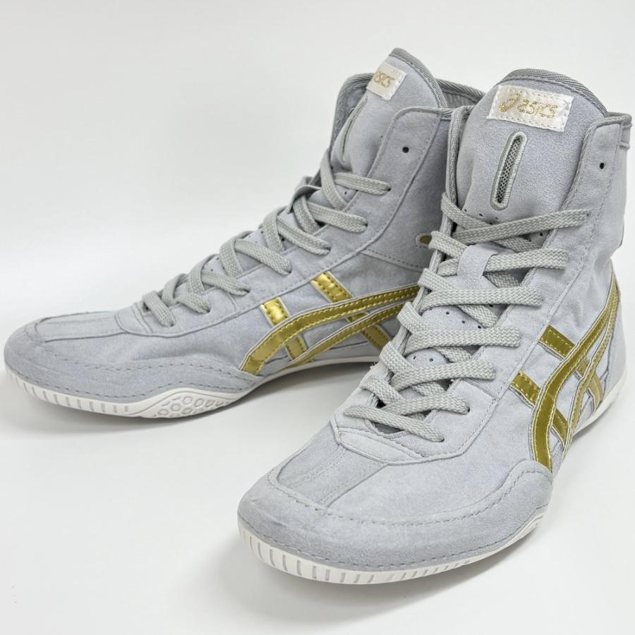 Pre-owned Asics Wrestling Shoes Ex-eo / Gray/gold/sole White Twr900 Successor Japan