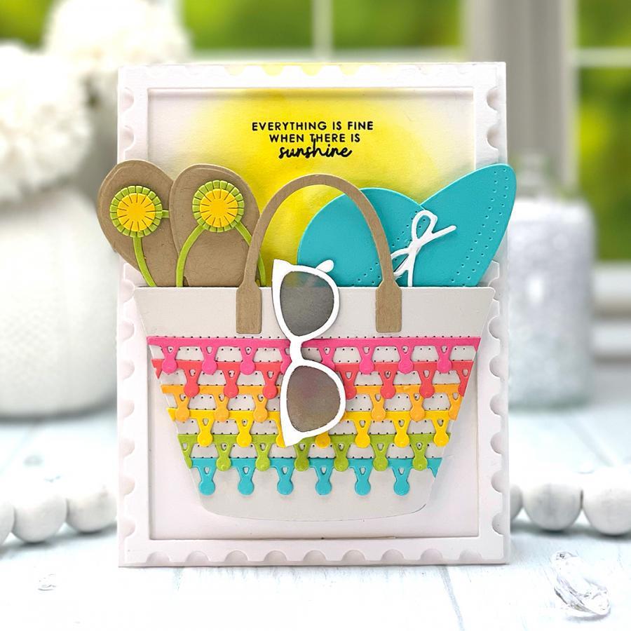 Beach Bag Metal Cutting Dies Gift Card Diy Scrapbooking Embossing Stencil Crafts