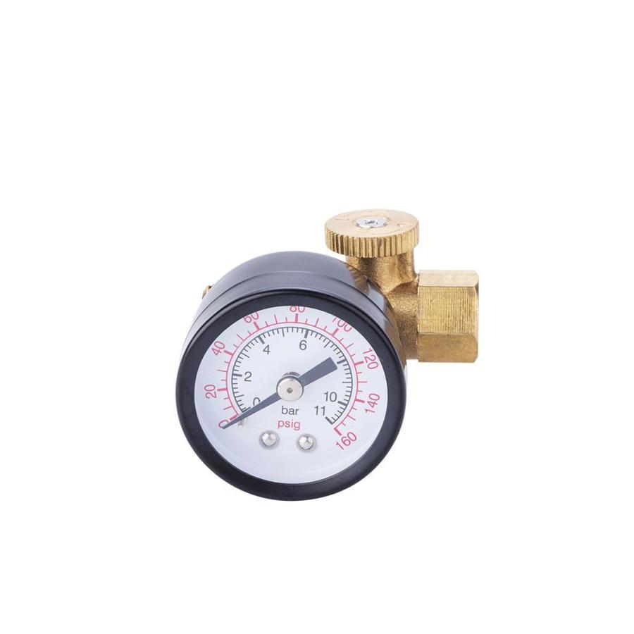 Air Pressure Control Valve Regulator with Gauge Solid Brass Construction 160 PSI
