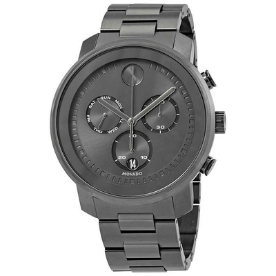 Мужские часы с хронографом Movado Bold с циферблатом из оружейного металла 3600486