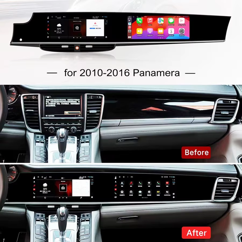 10.9 Inch+11.4 Inch Dual Screen Carplay For Porsche Panamera 970 2010-2016 Upgra