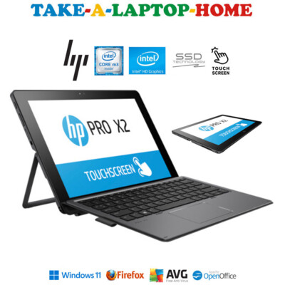 HP X2 TouchScreen Laptop Intel Core M3 Inside Detatchable 2in1 Windows11 Pro SSD
