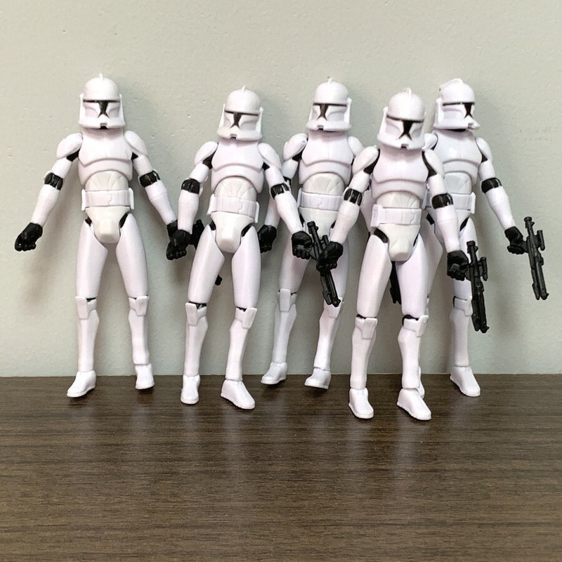 5PCS Star Wars Imperial Clone Wars No.5 Clone Trooper 3.75" 