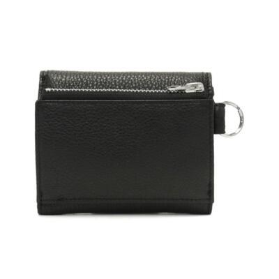 Pre-owned Porter Yoshida Calm Wallet Squid Fold Wallet 041-03122 Black