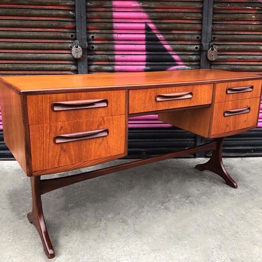 Mid Century G Plan Desk Teak Retro Fresco Vintage Furniture 60s