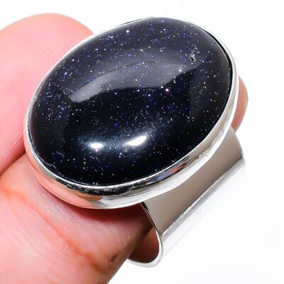 Purple Sunstone Gemstone 925 Silver Jewelry Ring Size 6.5