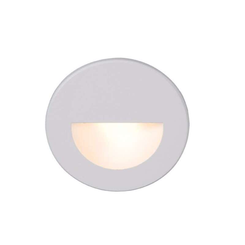 WAC Lighting LEDme Round Step and Wall Light, White - WL-LED300-C-WT