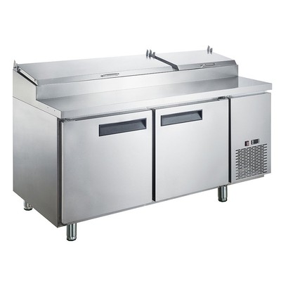 Dukers Appliance Co DPP70 70'' Pizza Prep Table Refrigerated Counter
