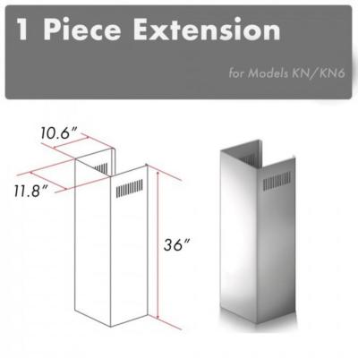 ZLINE WALL Chimney Extension UP TO 10 ft ceiling for models KN, KN6 (1PCEXT)
