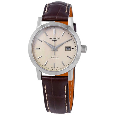 Коричневые женские часы Longines 1832 - L4.325.4.92.2