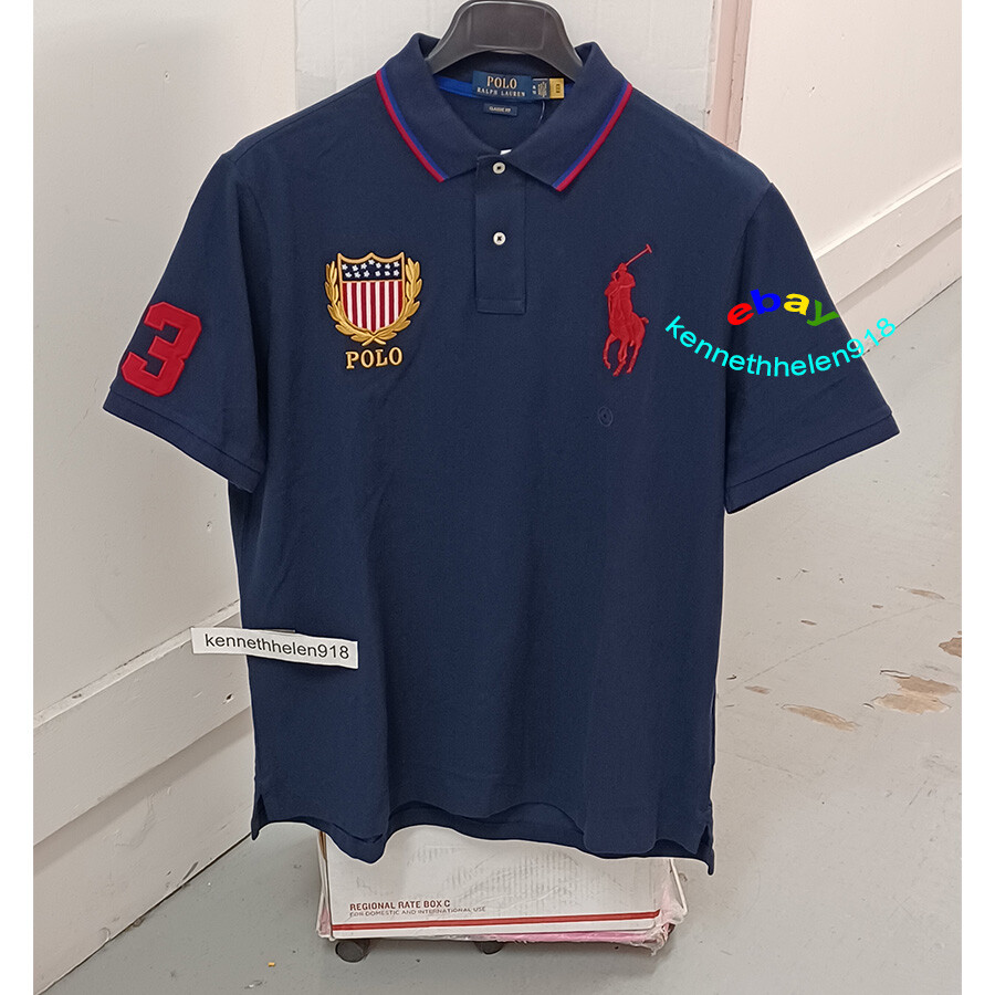 トップス F.C.R.B. BIG LOGO POLO Polo Ralph Lauren Men's Classic-Fit Crest Logo Big Pony Polo