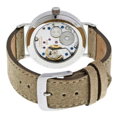 Pre-owned Nomos Tangente Hand Wind White Silver Dial Ladies Watch 123