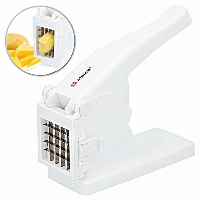 Kartoffelschneider Pommesschneider GemÃ¼Seschneider Edelstahl Gitter Messer