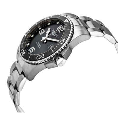 Pre-owned Longines Hydroconquest Automatic Steel And Ceramic 41 Mm Men's Watch