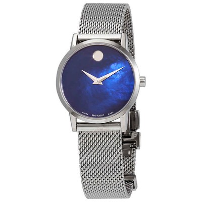 Женские часы Movado Museum Classic Blue MOP с циферблатом 0607425