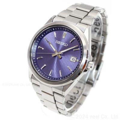 Pre-owned Seiko Selection Sbtm349 Men Watch Japan Blue Dial Solar Atomic Radio Sapphire