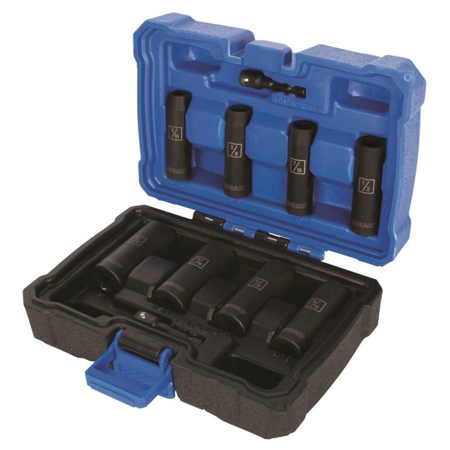 Kobalt 10piece Standard (sae) 3/8in Drive Deep 6point Impact Socket Set