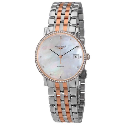 Элегантные женские часы Longines с автоматическим циферблатом MOP L48095887