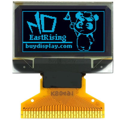 Blue 0.96'' inch 128x64 OLED Module Graphic Display,I2C+Serial,SSD1306 w/Tutorial