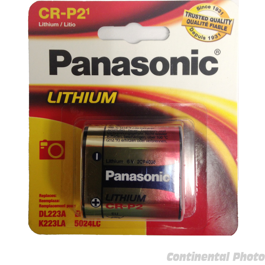 2 x Panasonic CRP2PA/1B CRP2 EL223A DL223 K223LA 6v Lithium Battery
