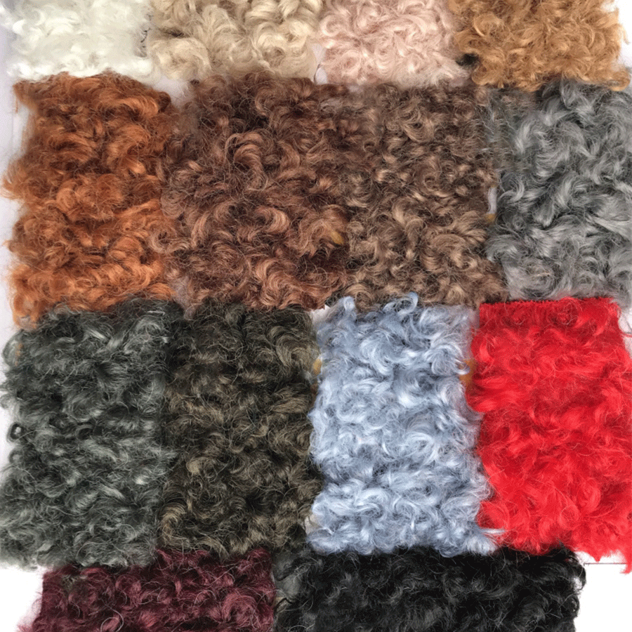 Tessuto Peluche Lana Riccia Faux Sherpa DIY 0,5 Metre 61-71