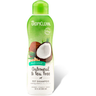 Oatmeal and Tea Tree Oil Medicated Pet Shampoo Gentle Natural Soothing Formula 