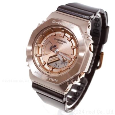 Pre-owned Casio G-shock Mid Size Watch Gm-s2100cb-5ajf Pink Gold Metal Case Analog Digital