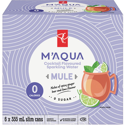 President's Choice M'AQUA Mule Cocktail Flavoured Sparkling Water