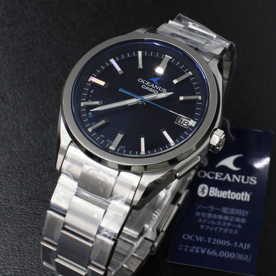 Pre-owned Casio Oceanus Ocw-t200s-1ajf Classic Line Bluetooth Solar Radio In Box