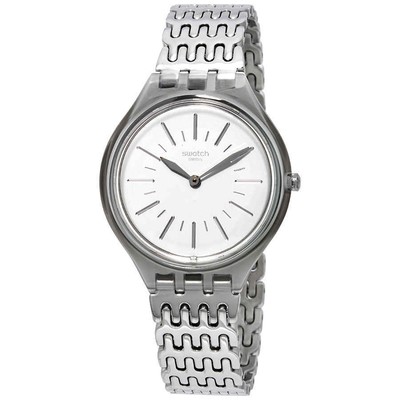 Мужские часы Swatch Skinparure с белым циферблатом SVOM104G