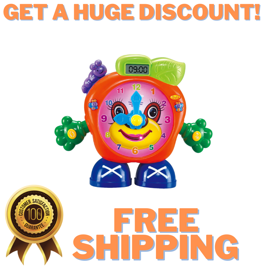Electronic Educational Clock For Kids Learn Time & Fun W/ Li