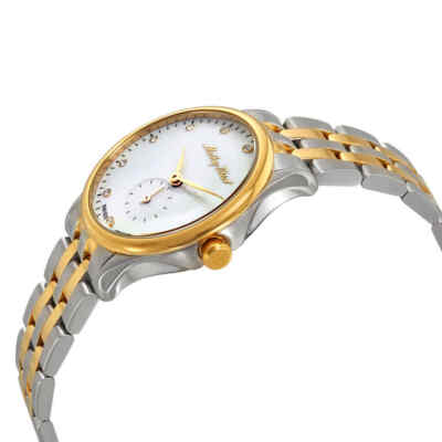 Pre-owned Mathey-tissot Edmond Metal Crystal White Dial Ladies Watch D1886mbi