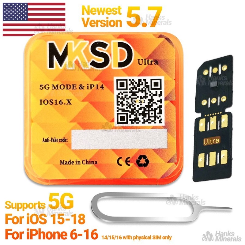 MKSD Ultra V5.7 Unlock Card 2025 RSIM Chip Service iPhone
