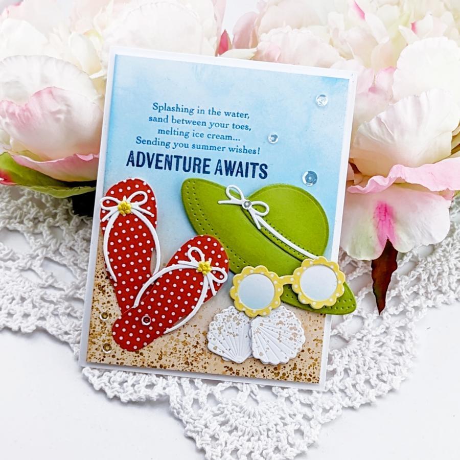 Beach Bag Metal Cutting Dies Gift Card Diy Scrapbooking Embossing Stencil Crafts